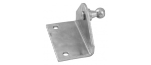 Montagebeugel voor gasveer, RVS