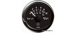 Oliedrukmeter 10 bar, zwart VDO