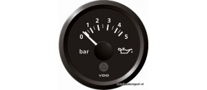 Oliedrukmeter 5 bar, zwart VDO