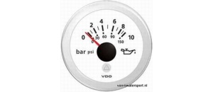 Oliedrukmeter 10 bar, wit VDO