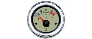 Vetus temperatuurmeter 12/24V creme - nieuwe lijn