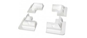 Hoekblokken wit (set van 4)