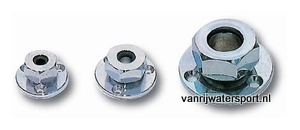 Dekdoorvoer verchroomd, 19 mm