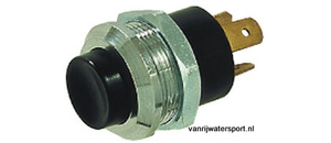 Pulsschakelaar messing verchroomd 20A