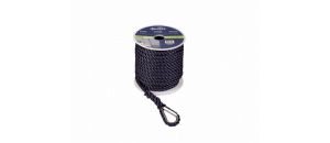 Ankerlijn polyester10 mm - 20 meter zwart