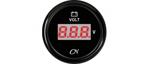 Voltmeter digitaal 8 - 32 volt zwart/zwart CN
