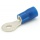 Draadklem ring 6 mm blauw 6 stuks