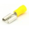 Draadklem schuif  female 6,3 mm geel 5 stuks