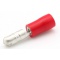 Draadklem rond 4 mm mannetje rood 6 stuks