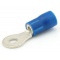 Draadklem ring 6 mm blauw 6 stuks