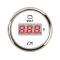 Voltmeter digitaal 8 - 32 volt wit/chroom CN