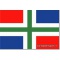 Provincievlaggen groningen 30 x 45 cm