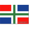 Provincievlaggen groningen 30 x 45 cm